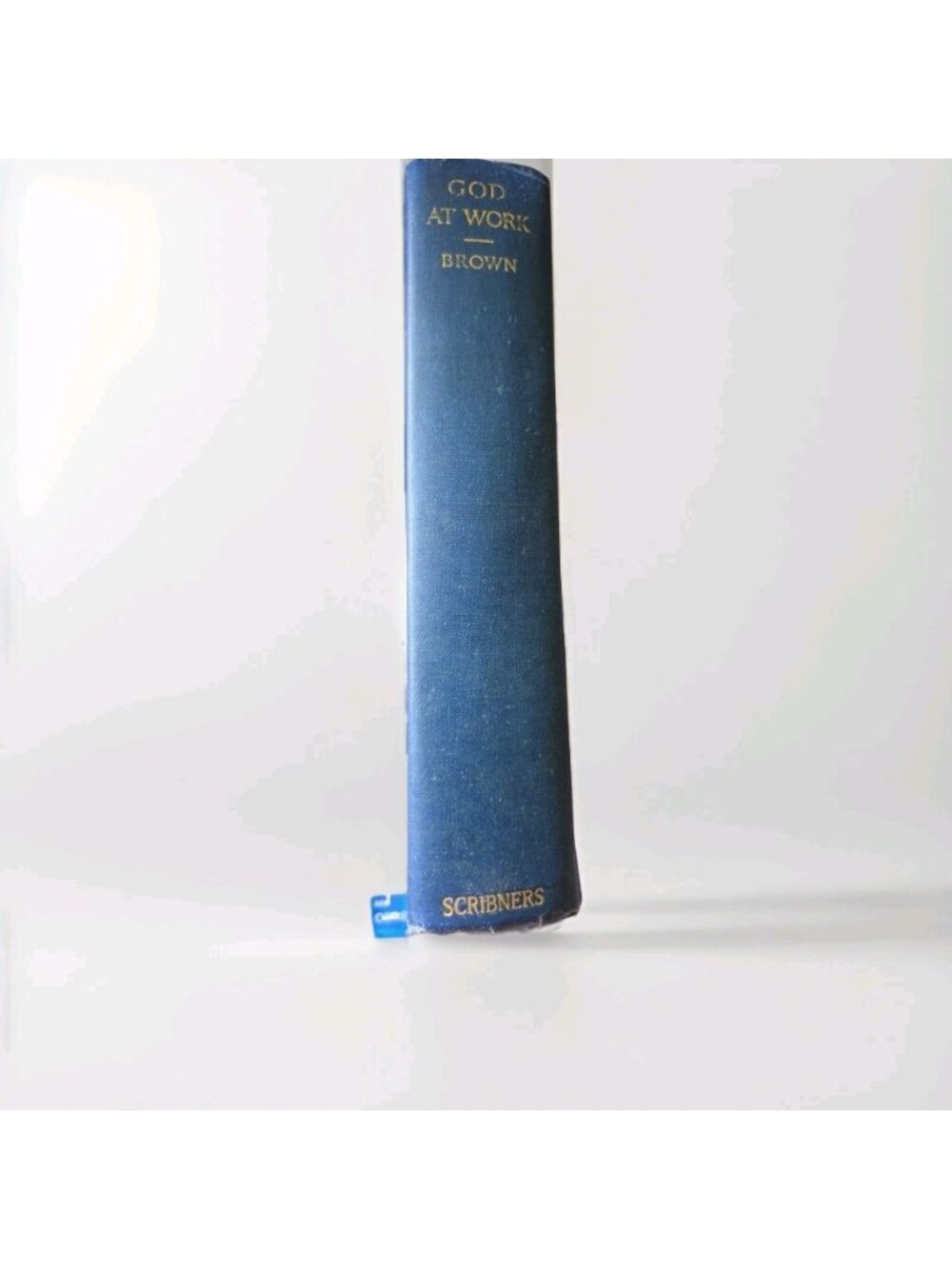 1933 God At Work Book By William Adams Brown Rare Theology Cloth Hardcover Vtg